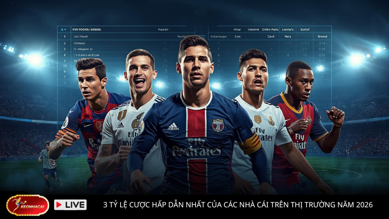 3 tỷ lệ cược hấp dẫn