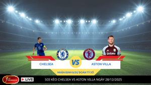 Soi kèo Chelsea vs Aston Villa