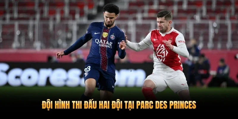 Đội hình thi đấu hai đội tại Parc des Princes